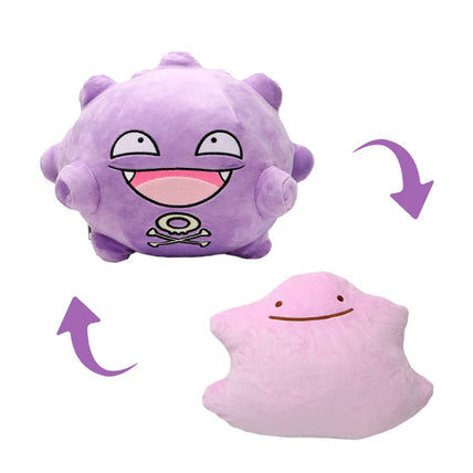 PRÓXIMAMENTE Ditto Reversible a Koffing - Pokemon - Peluche 25 cm - Felpa/Algodón