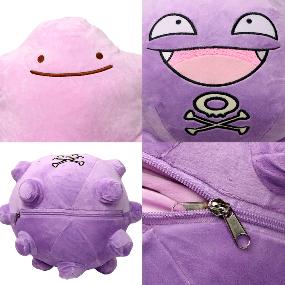 PRÓXIMAMENTE Ditto Reversible a Koffing - Pokemon - Peluche 25 cm - Felpa/Algodón