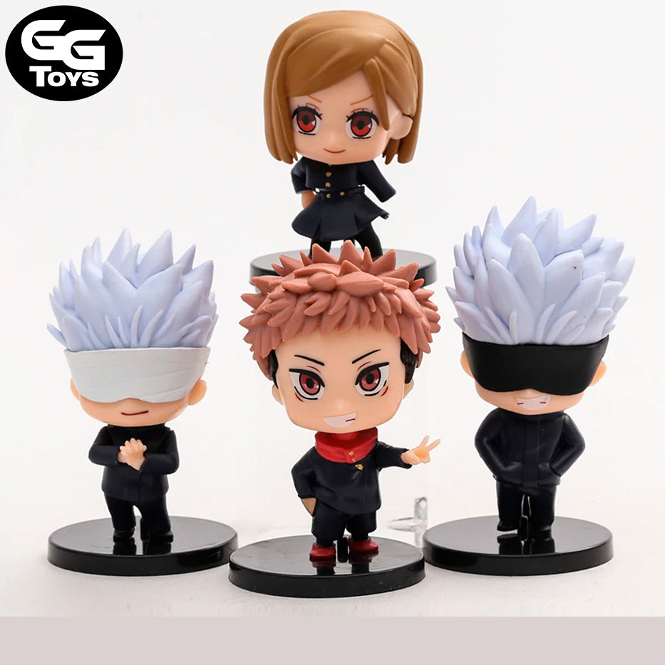 Chibis de Gojo Itadori y Nobara - Jujutsu Kaisen - Figuras de Acción 7 cm - PVC / Plástico