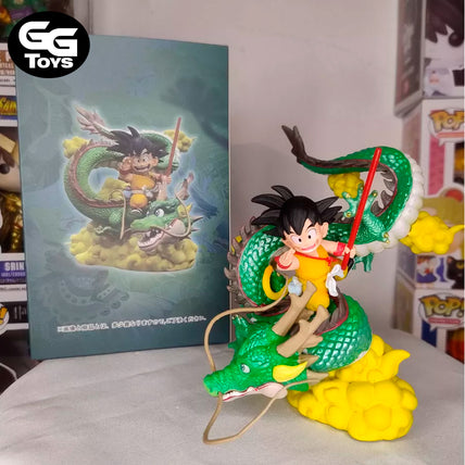 PRÓXIMAMENTE Goku Niño y Shenlong - Dragon Ball - Figura de Acción 14 cm - En Caja - PVC / Plástico