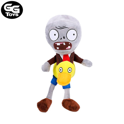 Zombie sobre pato - Plantas vs Zombies - Peluche 16 cm - Algodón/ Felpa