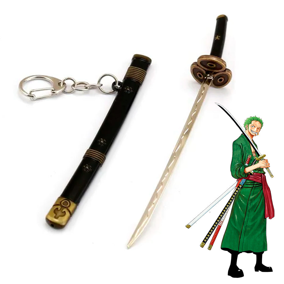 PRÓXIMAMENTE Espadas de Zoro - One Piece - Llavero 15 cm - Aleación de Zinc