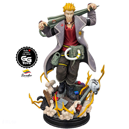 Enjin 2 cabezas- Gachiakuta - Figura de Acción 34 cm - En Caja - Resina