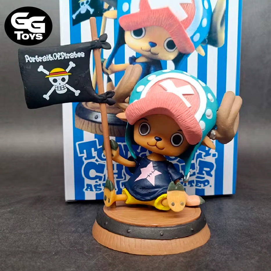 PRÓXIMAMENTE Chopper con Bandera - One Piece - Figura de Acción 10 cm - En Caja - PVC / Plástico