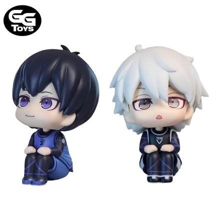 PRÓXIMAMENTE Chibis Yoichi Isagi y Seishiro Nagi Look Up - Blue Lock - Figura de Acción 10 cm - En Caja - PVC / Plástico