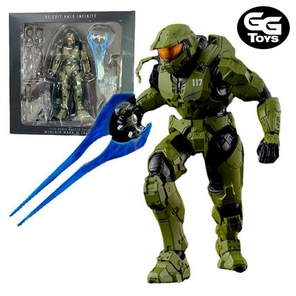 Halo: The Master Chief Articulable - Figura de Acción 18 cm - En Caja - PVC / Plástico