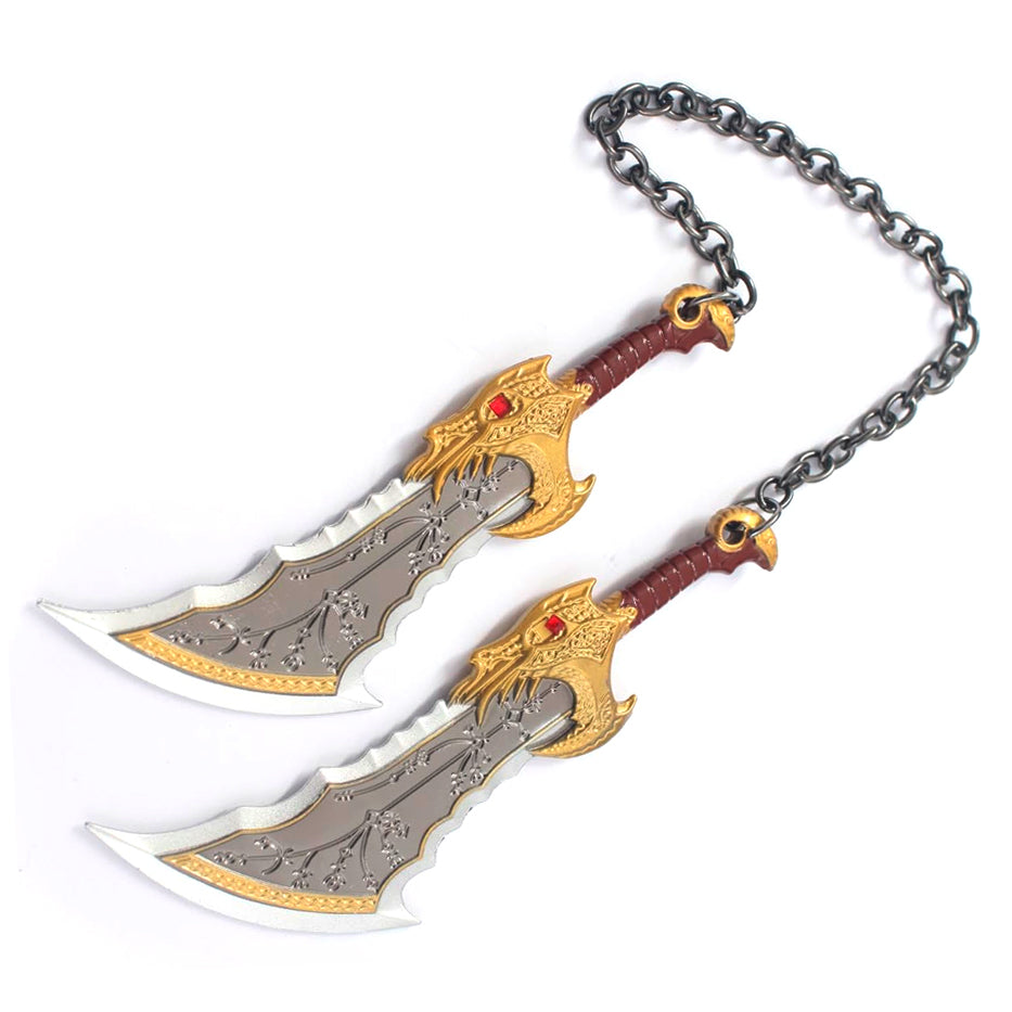 PRÓXIMAMENTE Espadas del Caos Kratos - God of War - Accesorio 15 cm - Aleación de Zinc