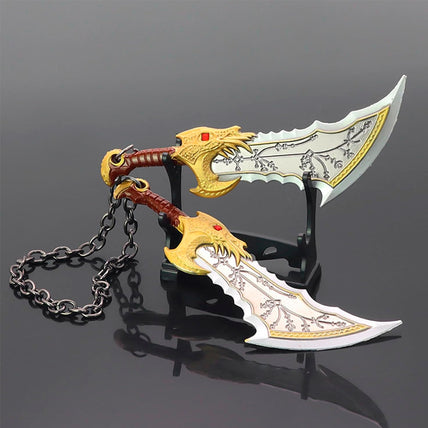 PRÓXIMAMENTE Espadas del Caos Kratos - God of War - Accesorio 15 cm - Aleación de Zinc
