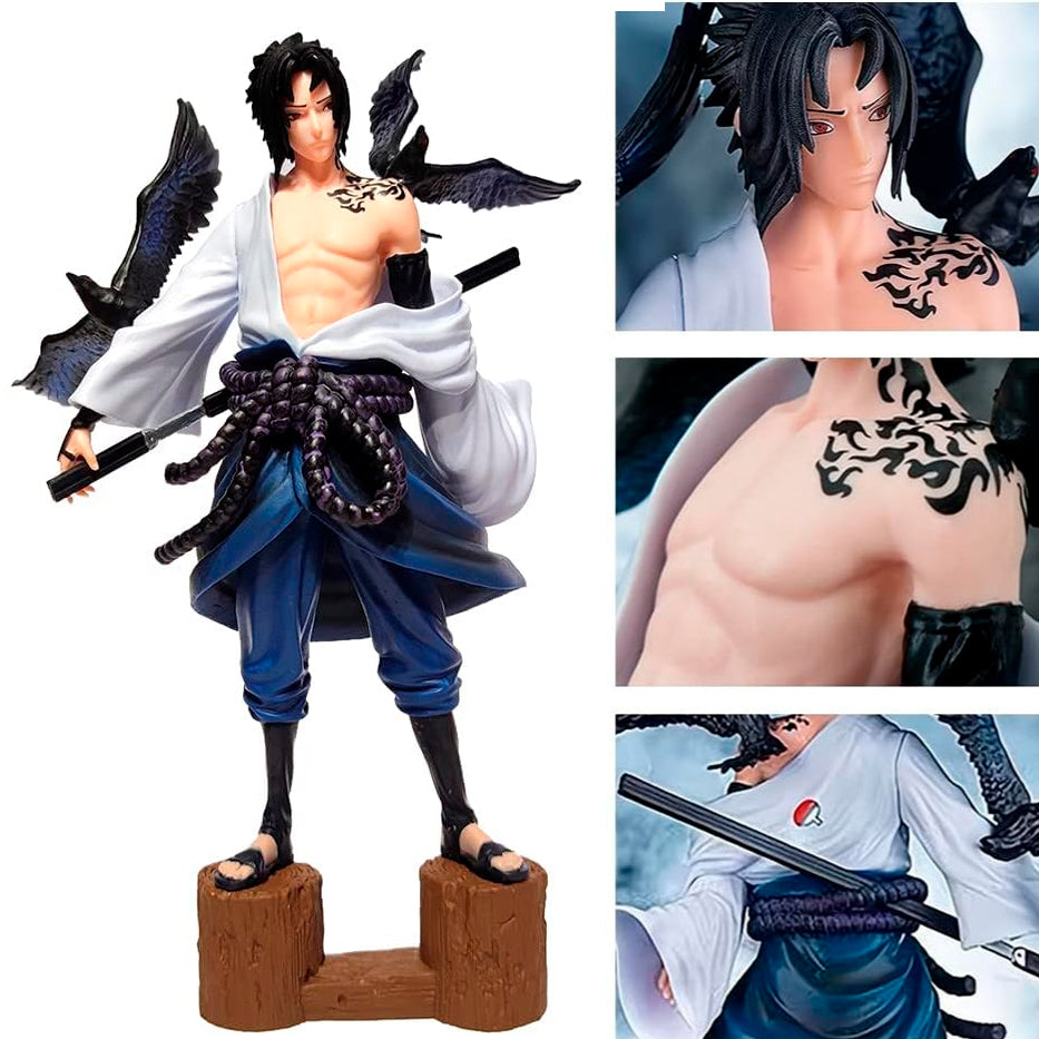 PRÓXIMAMENTE Sasuke Uchiha Cuervos - Naruto Shippuden - Figura de Acción 26 cm - En Caja - PVC / Plástico