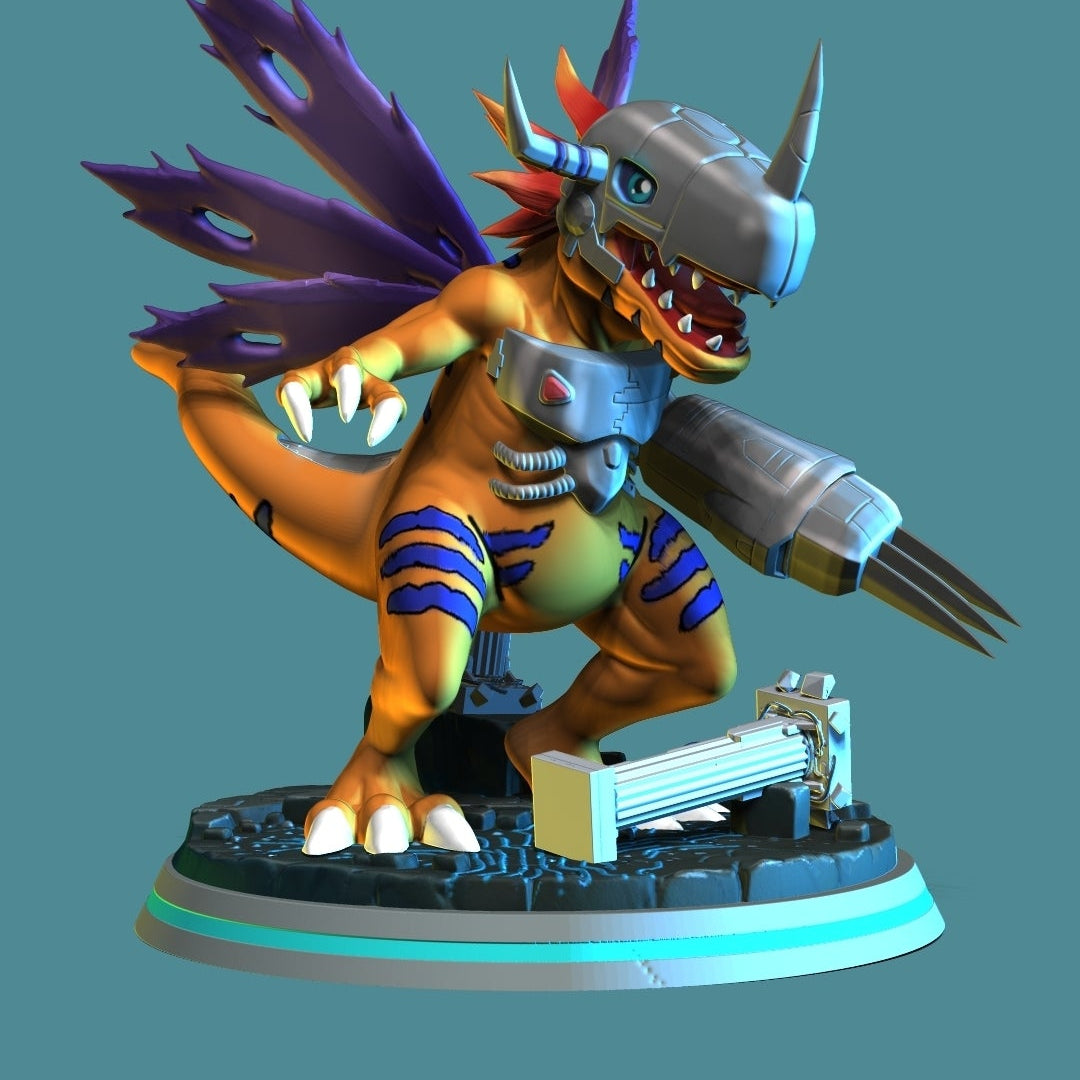 BAJO PEDIDO-Metal Greymon- Digimon