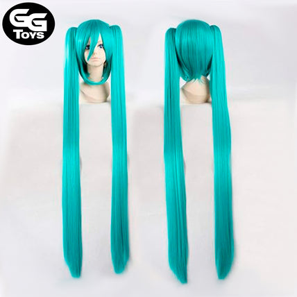 PRÓXIMAMENTE Peluca Hatsune Miku - Vocaloid - 110 cm - Cabello Sintético