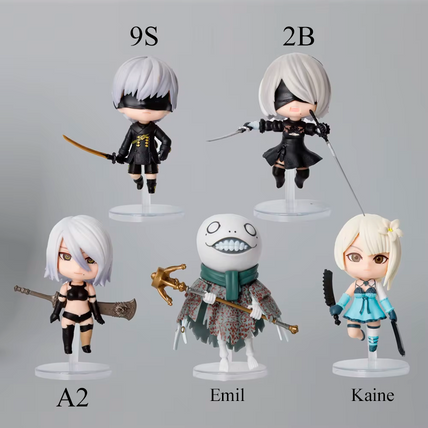 PRÓXIMAMENTE Chibis A2, 2B, 9S, Emil, Kaine - NieR: Automata - Figura de Acción 10 cm - En Caja - PVC / Plástico