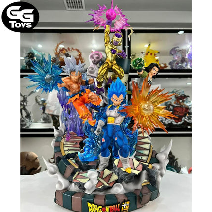 Goku, Vegeta, Androide 17 y Freezer - Dragon Ball Super - Figura de Acción 55 cm - En Caja - PVC / Plástico