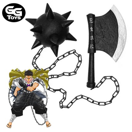 PRÓXIMAMENTE Arma Nichirin Gyomei Himejima - Demon Slayer - Cosplay 20-37 cm - PVC / Plástico