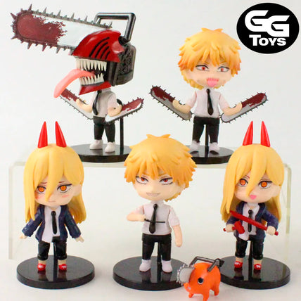 Chibis Chainsaw Man - Figura de Acción 10 cm - PVC / Plástico