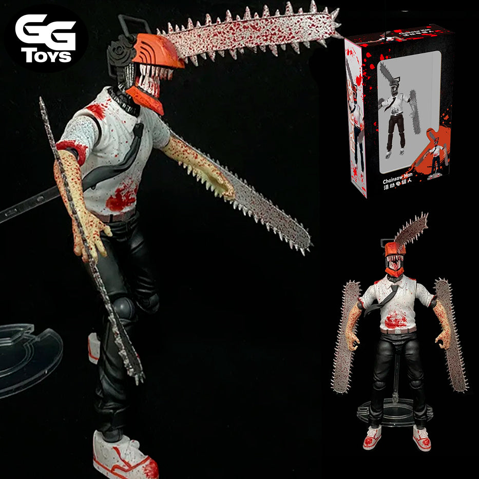 Denji Motosierra Articulable - Chainsaw Man - Figura de Acción 25 cm - En Caja - PVC / Plástico