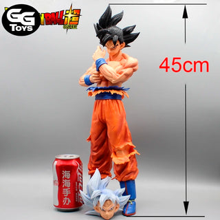 Goku Ultra Instinto Gigante - Dragon Ball Z - Figura de Acción 45 cm - En Caja - PVC / Plástico