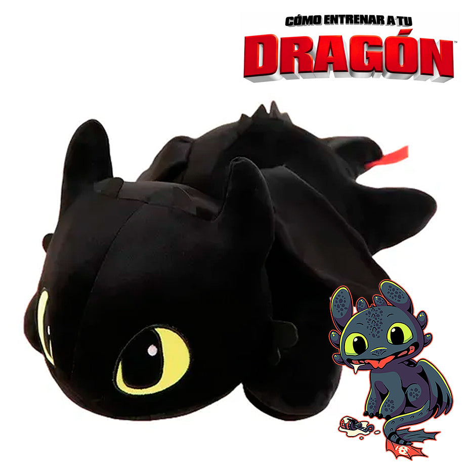 PRÓXIMAMENTE Furia Nocturna - Cómo entrenar a tu Dragón - Peluche 40 cm - Algodón/ Felpa