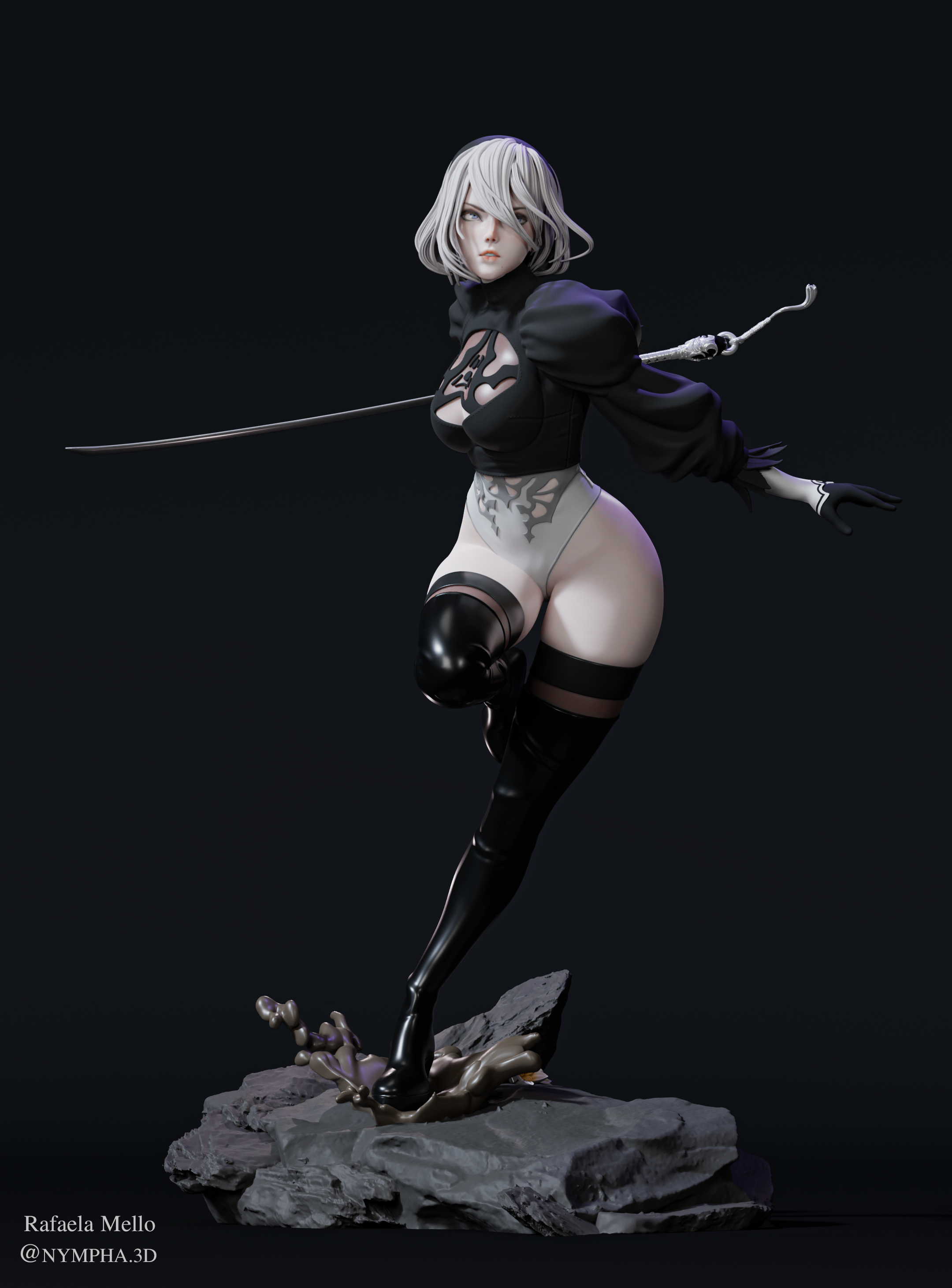 BAJO PEDIDO- 2b Torso Intercambiable Sexy- Nier Automata
