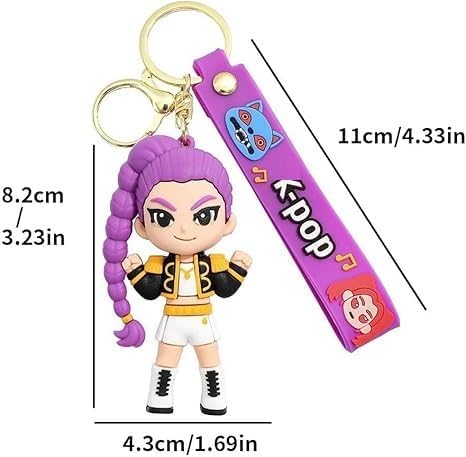 Llaveros Huntrix Goma 11 cm - Demon K-pop Hunters -Goma/PVC