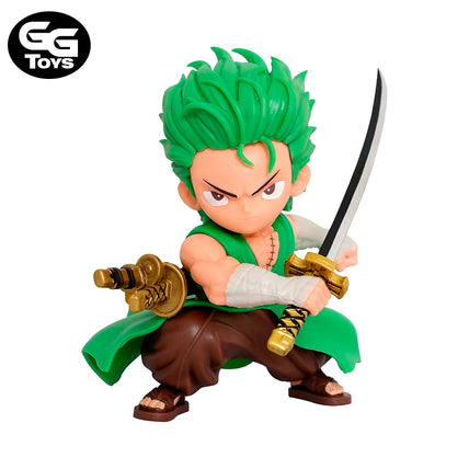 PRÓXIMAMENTE Zoro Chibi - One Piece - Figura de Acción 13 cm - En Caja - PVC / Plástico