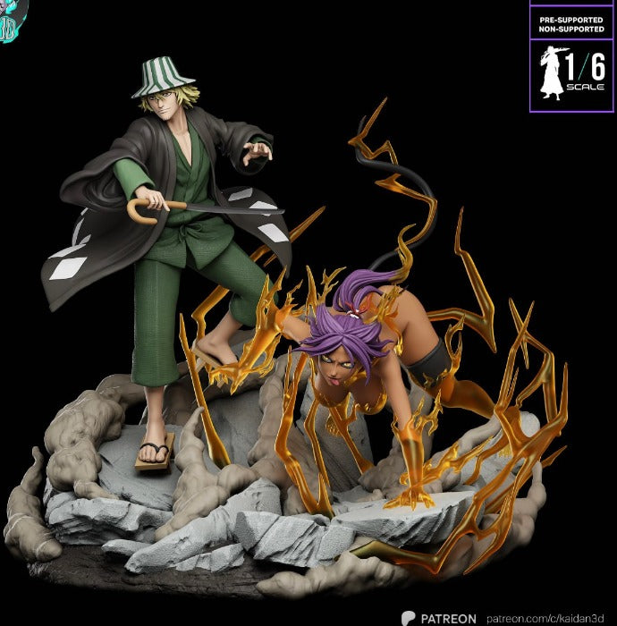 BAJO PEDIDO-Yoruichi y Urahara- Bleach