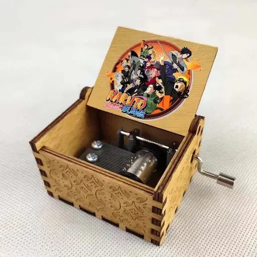 Caja Musical Anime - 6 cm - Madera / Aleación de Zinc