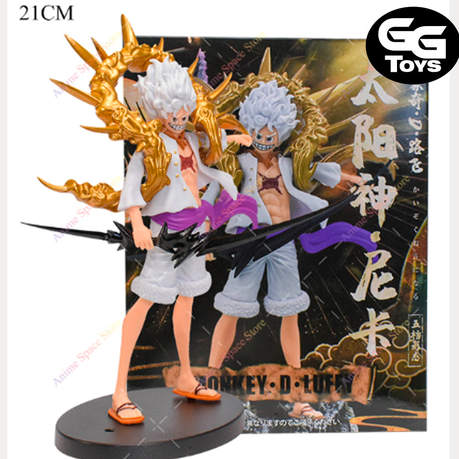 Luffy Gear 5th Rayos - One Piece - Figura de Acción 21 cm - En Caja - PVC / Plástico