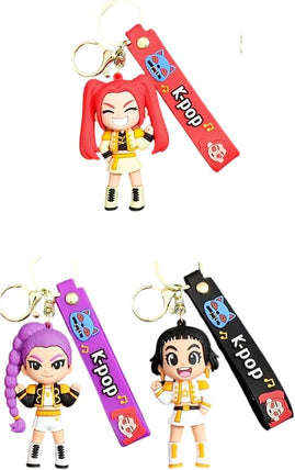 Llaveros Huntrix Goma 11 cm - Demon K-pop Hunters -Goma/PVC