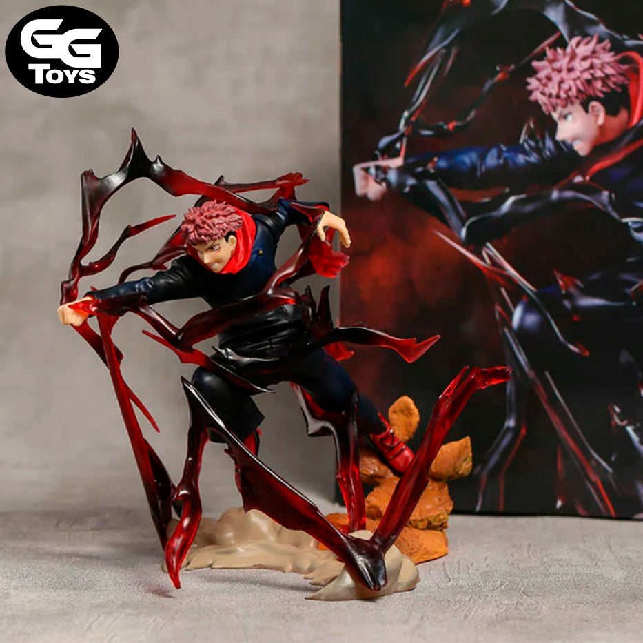 Itadori Efecto Rojo - Jujutsu Kaisen - Figura de Acción 18 cm - En Caja - PVC / Plástico