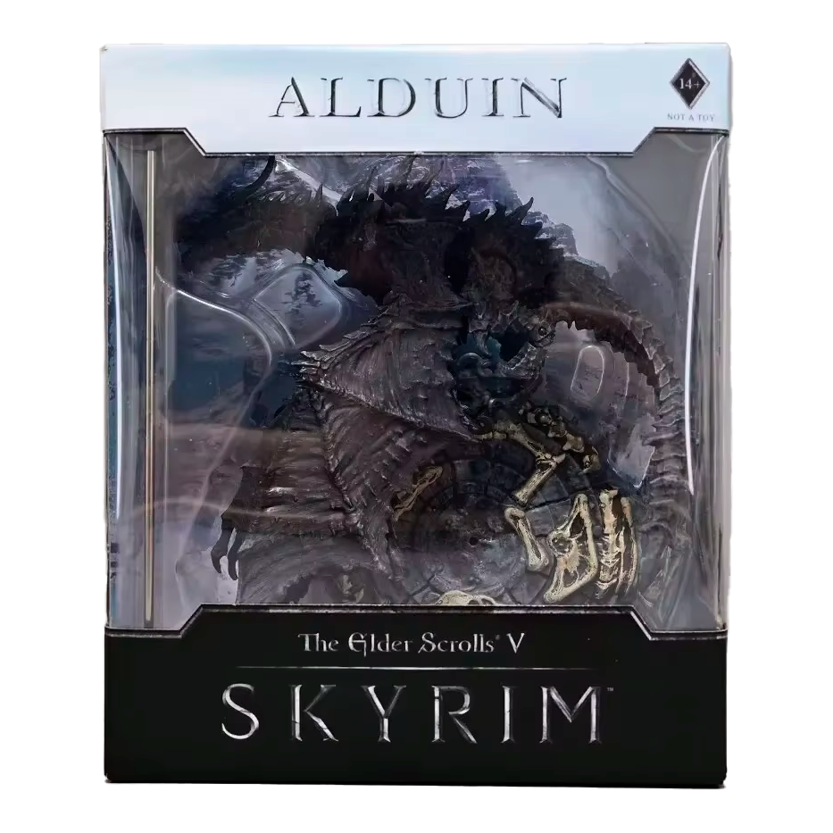 PRÓXIMAMENTE Alduin: El Comedor de Mundos - Skyrim - Figura de Acción 25 cm - En Caja - PVC / Plástico