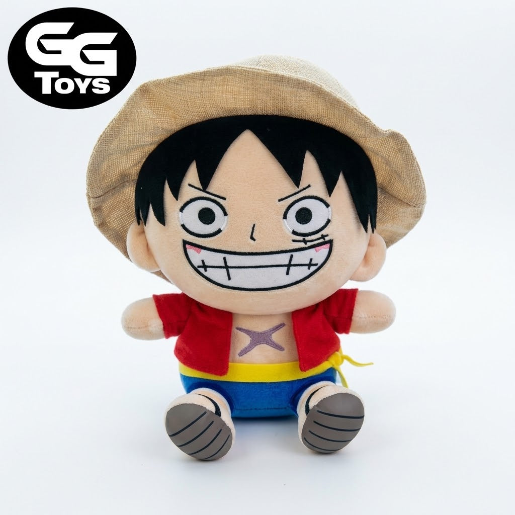 Luffy V2- One Piece - Peluche 19 cm - Algodón/ Felpa