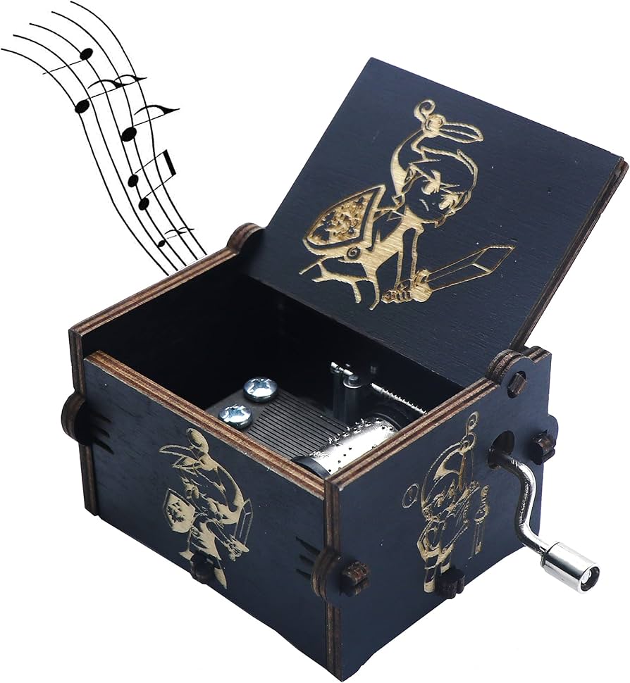 Caja Musical Anime - 6 cm - Madera / Aleación de Zinc
