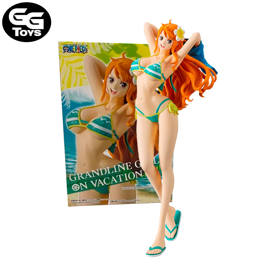 Nami Vacaciones Bañador Celeste - One Piece - Figura de Acción 21 cm - En Caja - PVC / Plástico