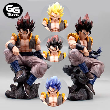 Gogeta Sentado - Dragon Ball - Figura de Acción 23 cm - En Caja - PVC / Plástico
