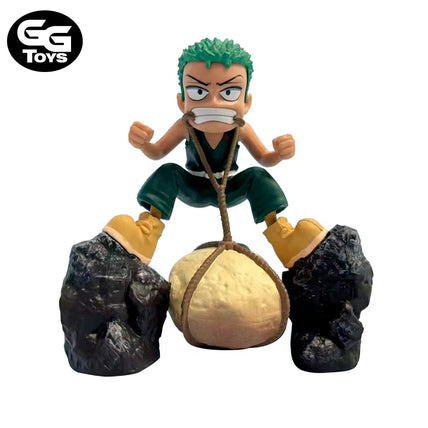 PRÓXIMAMENTE Zoro Entrenamiento - One Piece - Figura de Acción 9 cm - PVC / Plástico