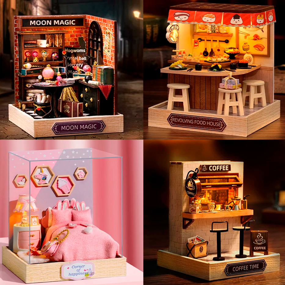 Casitas Armables - Model Kit 28 cm - En caja - PVC / Plástico