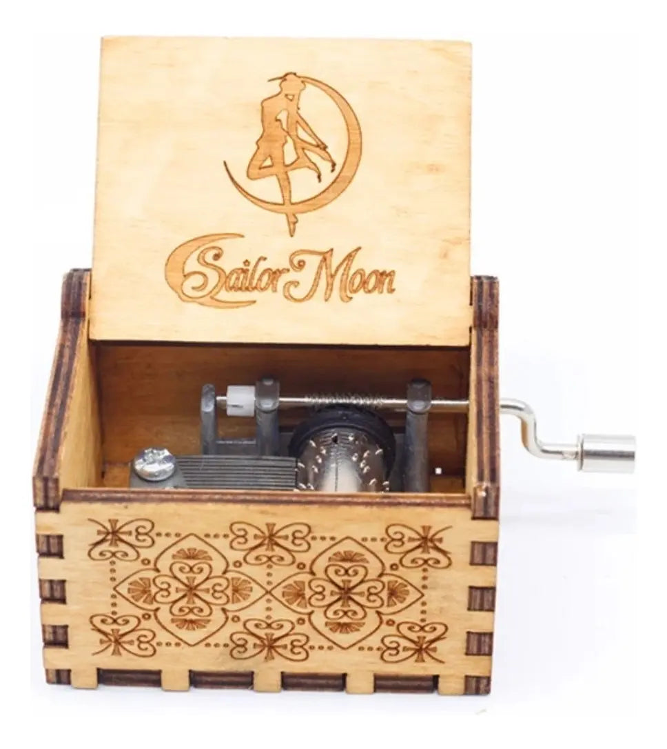 Caja Musical Anime - 6 cm - Madera / Aleación de Zinc