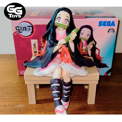 Nezuko Kamado Comiendo - Demon Slayer - Figura de Acción 14 cm - En Caja - PVC / Plástico