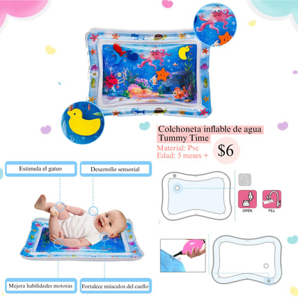 Colchoneta inflable - Juguete infantil - 62 cm - Plástico