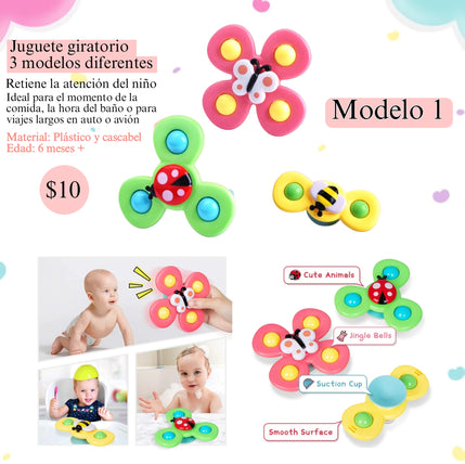 Spinners temáticos - Juguete infantil - 38 cm - Madera