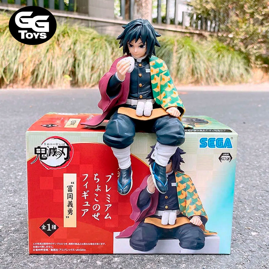 Giyu Tomioka Comiendo - Demon Slayer - Figura de Acción 14 cm - En Caja - PVC / Plástico