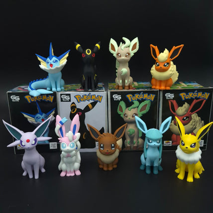 Evoluciones De Eevee- Pokemon - Figura de Acción-En Caja - Filamento