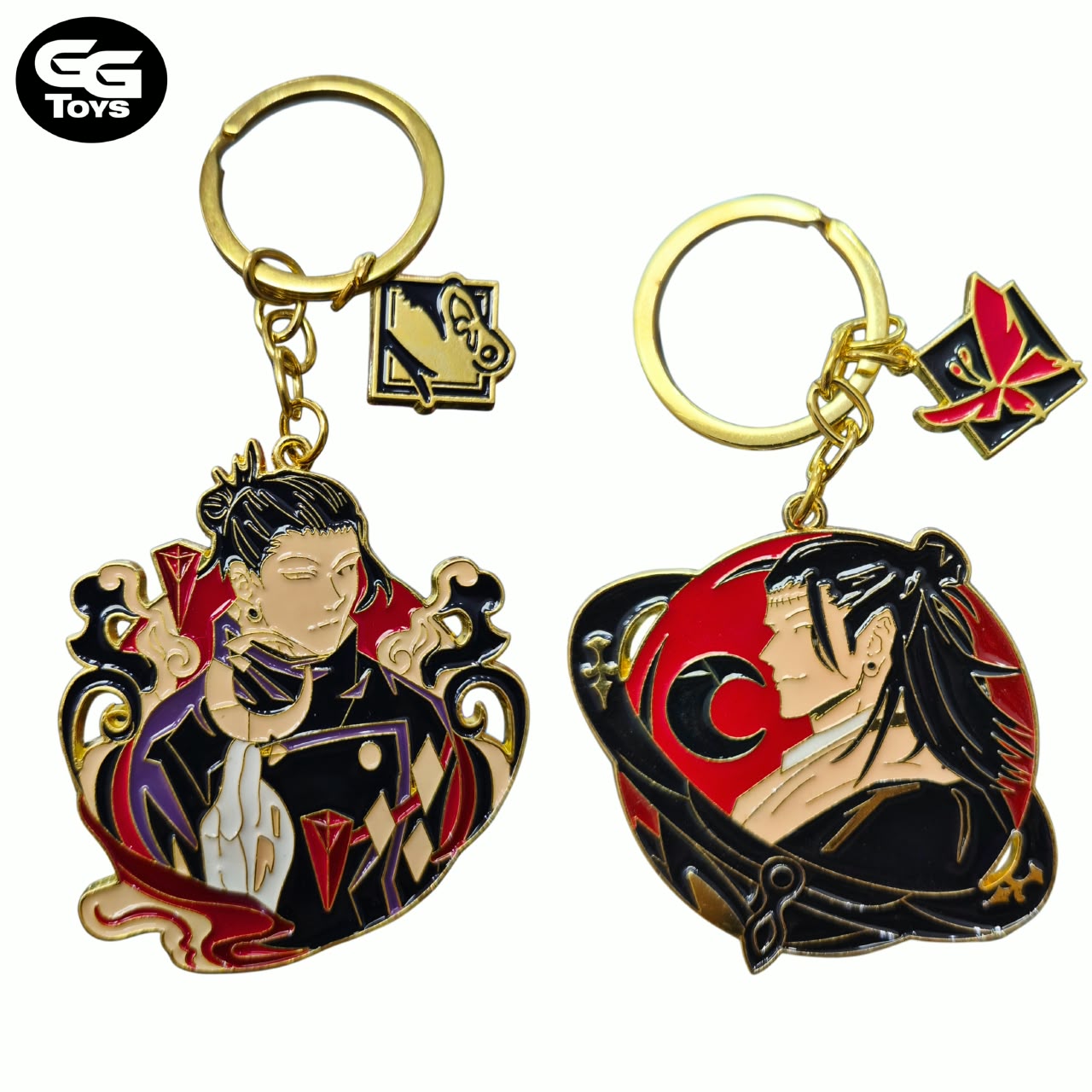 Llaveros Gojo y Geto- Jujutsu Kaisen - 6 cm - Aleación de Zinc