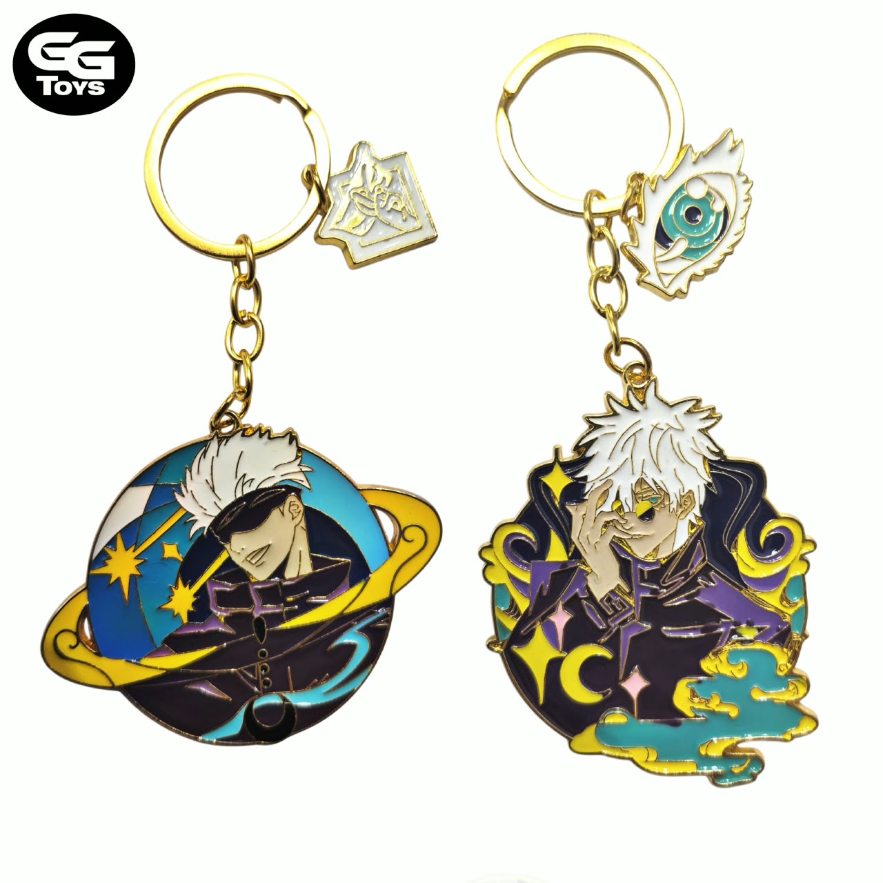 Llaveros Gojo y Geto- Jujutsu Kaisen - 6 cm - Aleación de Zinc