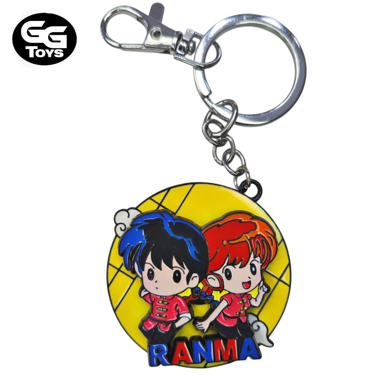 Ranma- Ranma 1/2- Llavero Giratorio 10 cm - Aleación de Zinc