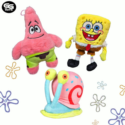 Bob Espobja Gary Patricio - Peluches28 cm  - Algodón/ Felpa