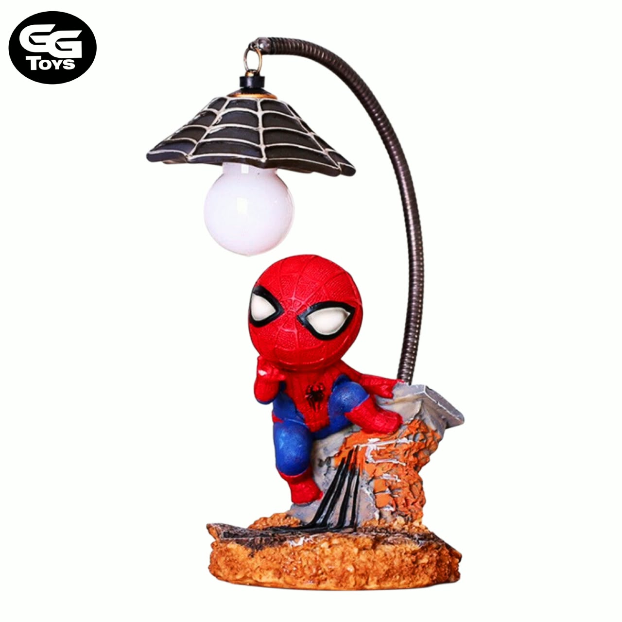 Spiderman - Marvel- Lámpara 17 cm - En Caja - PVC / Plástico