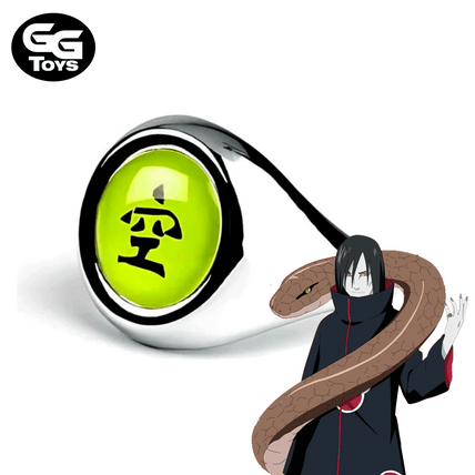 Anillo Akatsuki Orochimaru - Naruto Shippuden - Cosplay 5 cm - Aleación de Zinc