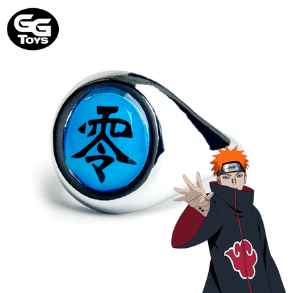 Anillo Akatsuki Pain - Naruto Shippuden - Cosplay 5 cm - Aleación de Zinc